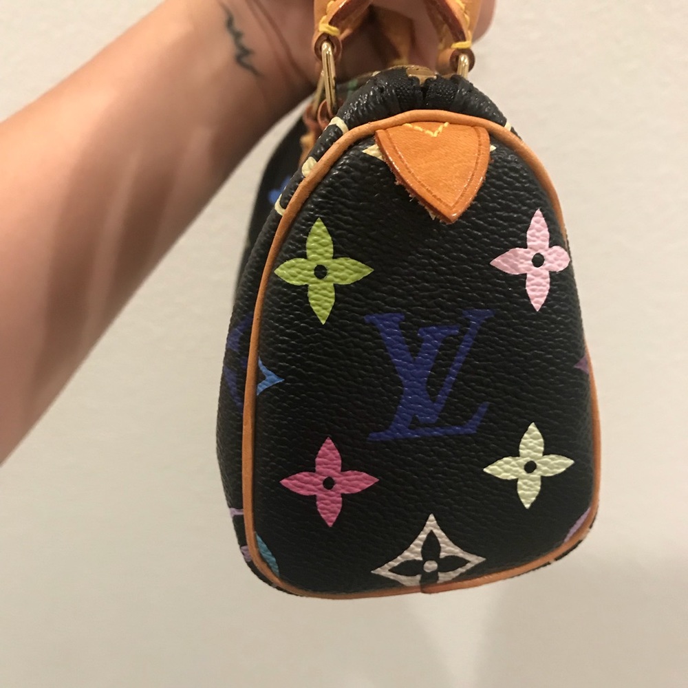 🚫SOLD🚫Louis Vuitton Mini Multicolor Speedy Black - Picture 3 of 8